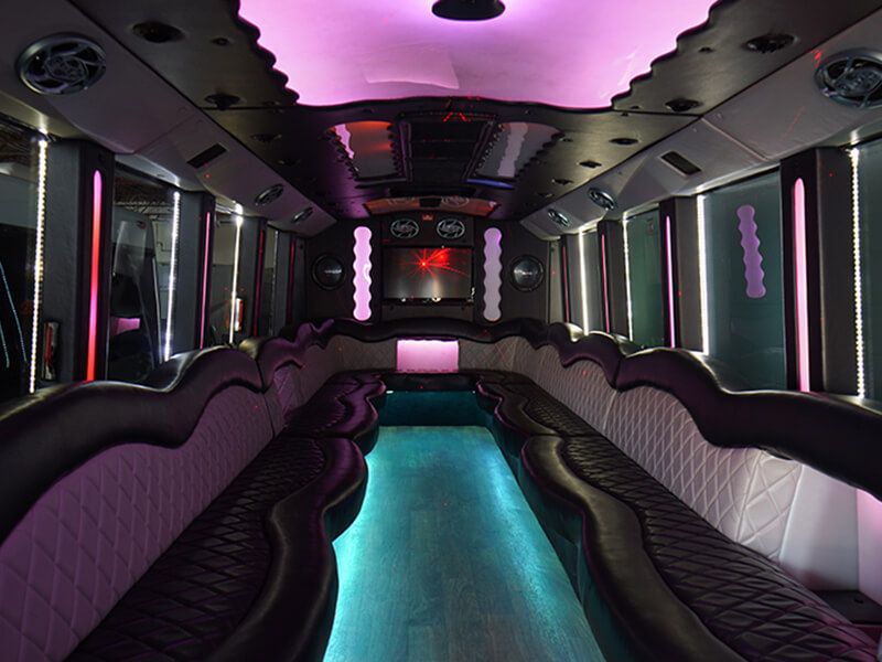 40-passenger party bus rental
