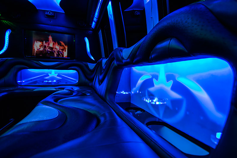 Beautiful limo bus